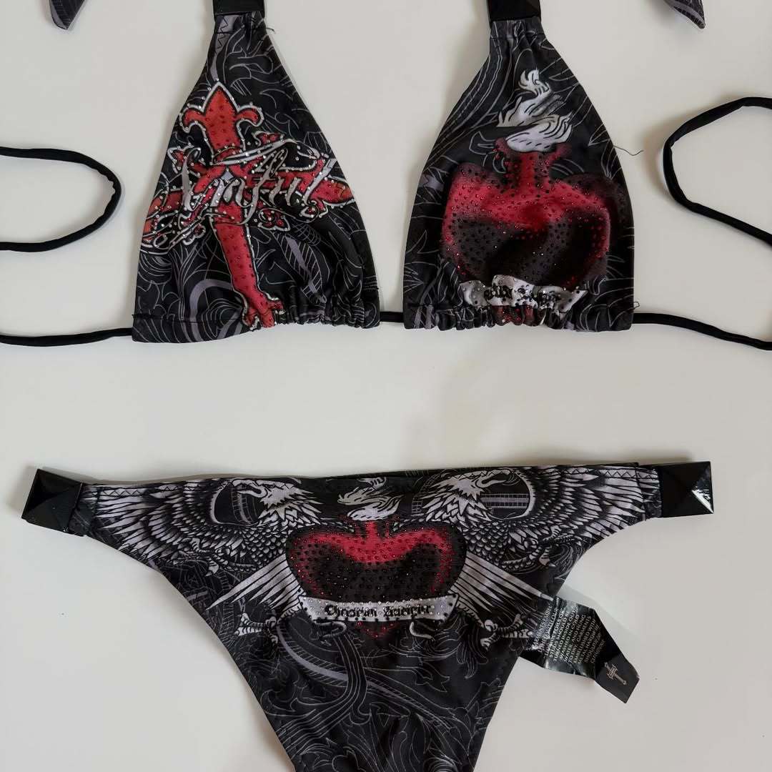 Damen Designer-Bikini mit kreativem Grafiken EB