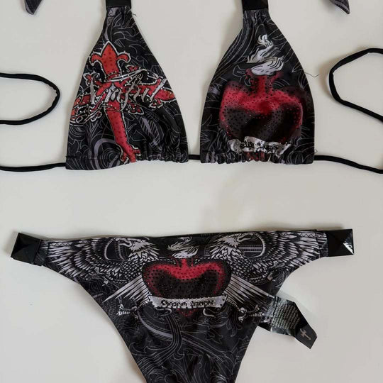 Damen Designer-Bikini mit kreativem Grafiken EB