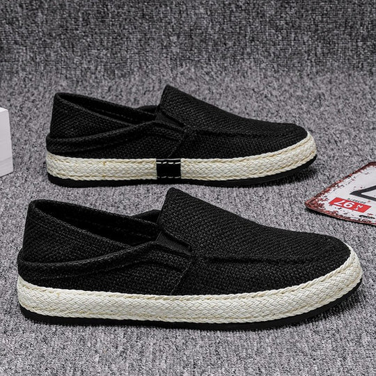 Damen bequeme Espadrilles mit elastischen Einsätzen und flexibler Sohle EB