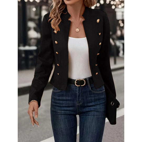 Damen Blazerjacke mit eleganten Knopfdetails und hochwertiger Verarbeitung EB