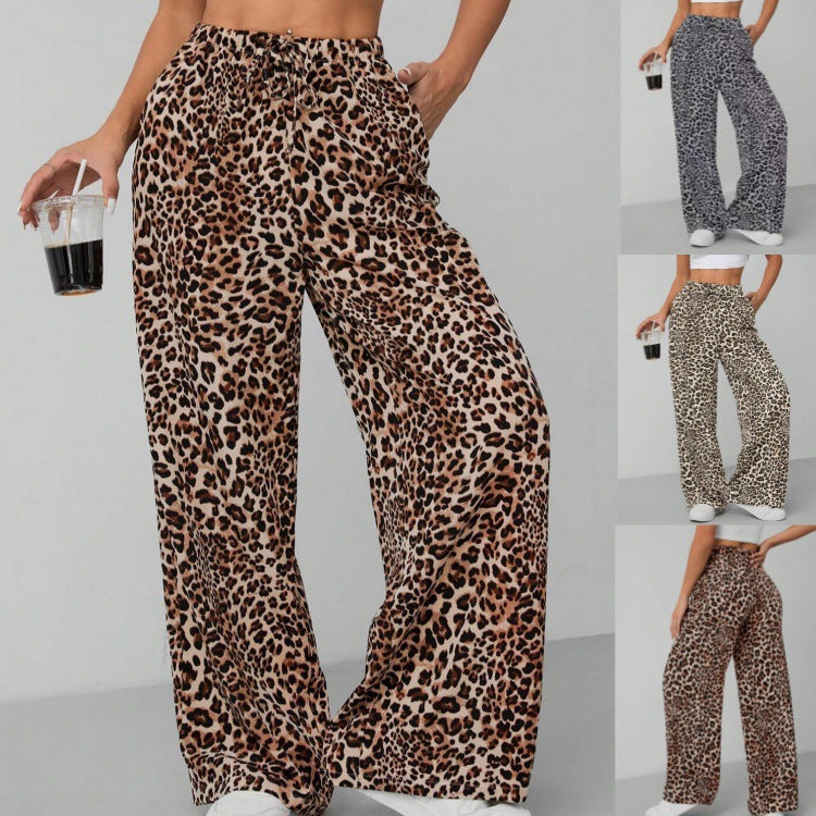 Damen Weite Tiermuster-Hose EB
