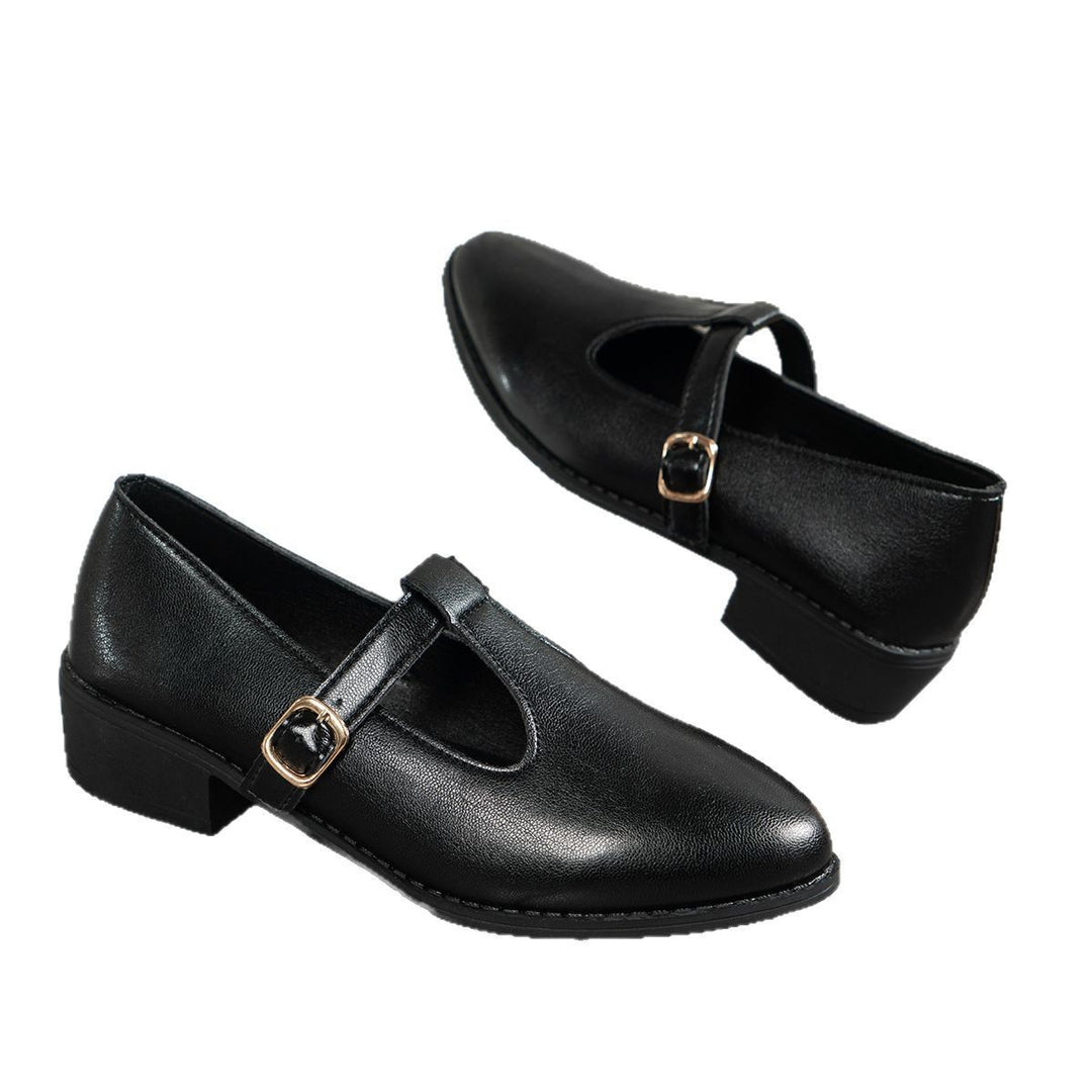 Damen elegante Schnürschuhe mit modischem Riemen und bequemer Sohle EB