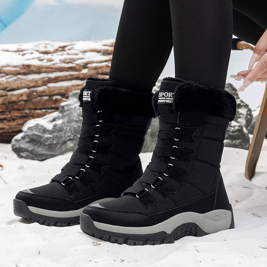Damen Wetterfeste Winterstiefel mit isolierendem Innenfutter und rutschfester Sohle EB