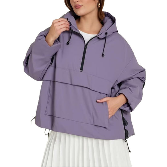 Damen leichte Anorakjacke mit praktischen Taschen EB
