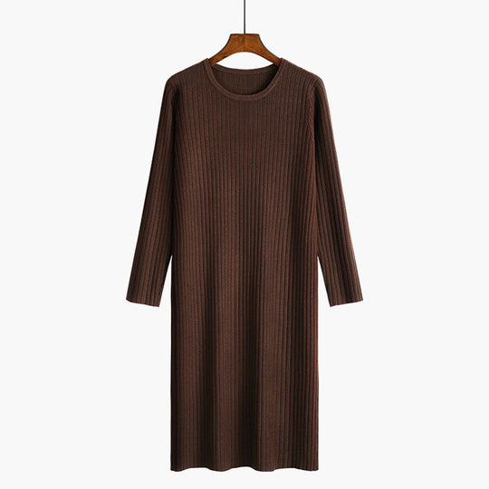 Damen Strickkleid mit feiner Rippenstruktur EB