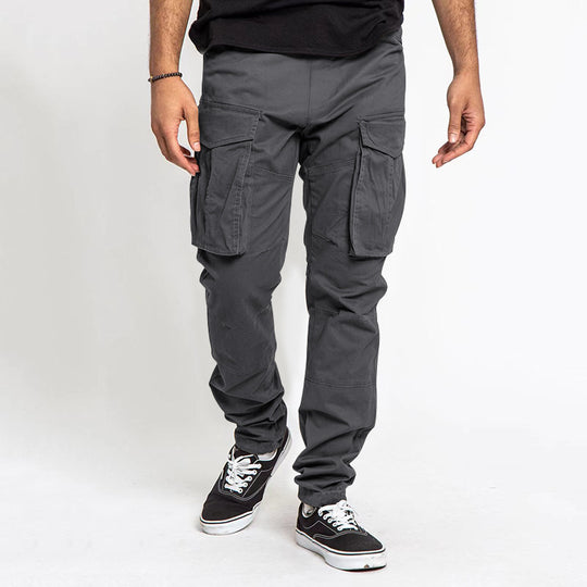 Herren Cargo-Hose mit Mehrfach-Taschen, tapered Passform & Kordelabschluss EB