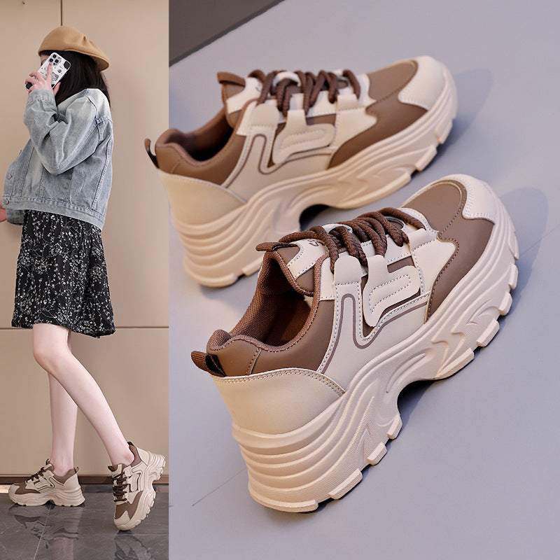 Damen Chunky Sneakers mit luftdurchlässigem Obermaterial und dämpfendem Sohlenprofil EB