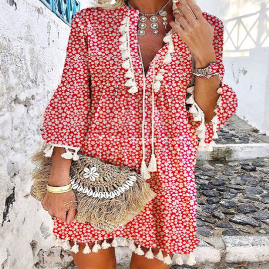 Damen Sommerkleid mit Stickerei EB