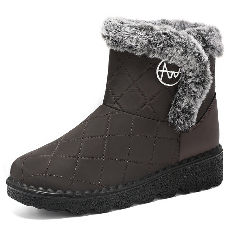 Damen Thermo-Winterstiefel mit weichem Kunstfellkragen EB