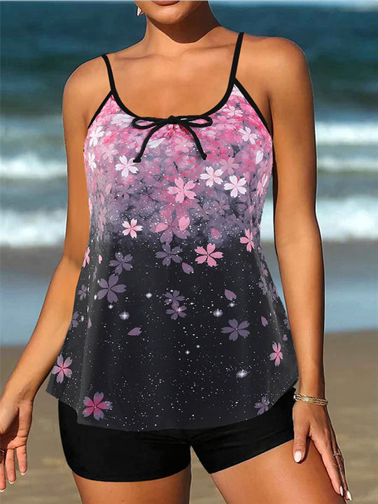 Damen lässiger Strandtop mit Shorts EB