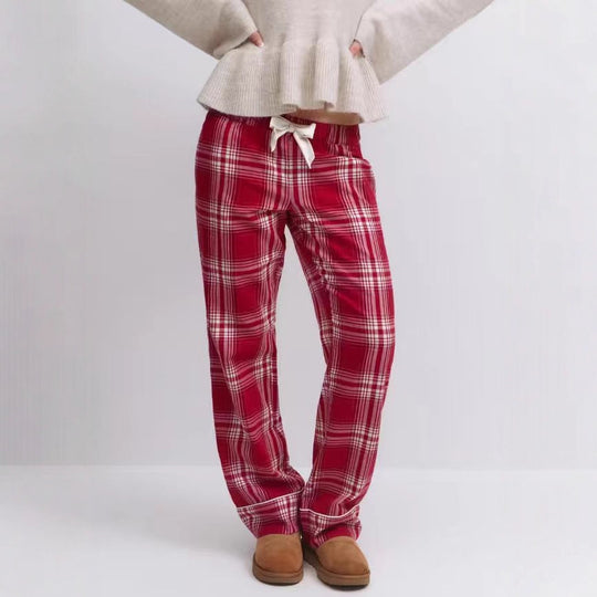 Damen nan lässiges Schlafanzug-Set mit gerafftem Camisole-Oberteil, Rüschenunterbrust und Hose mit Gummibund EB