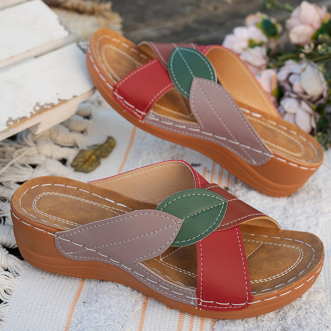 Damen Riemensandalen mit hochwertigem Leder und komfortablem Fußbett EB
