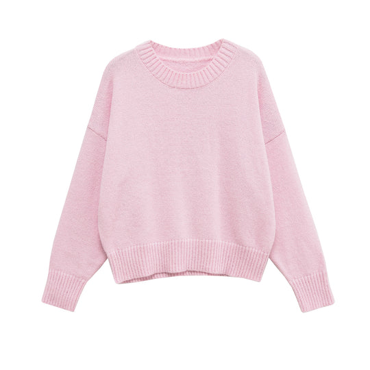 Damen lässiger Oversized Pullover EB