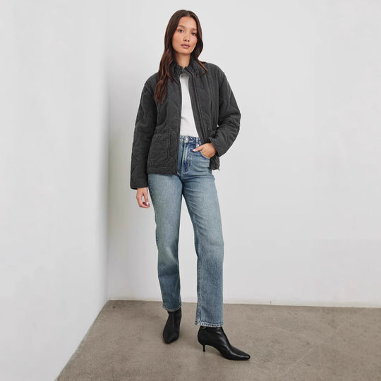 Damen gestepfte Freizeitjacke mit praktischen Taschen EB