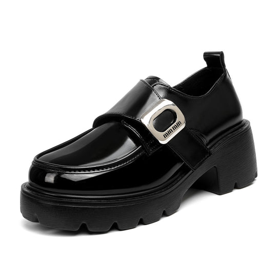 Damen modische Loafers mit eleganter Schnallenverzierung und rutschfester Sohle EB
