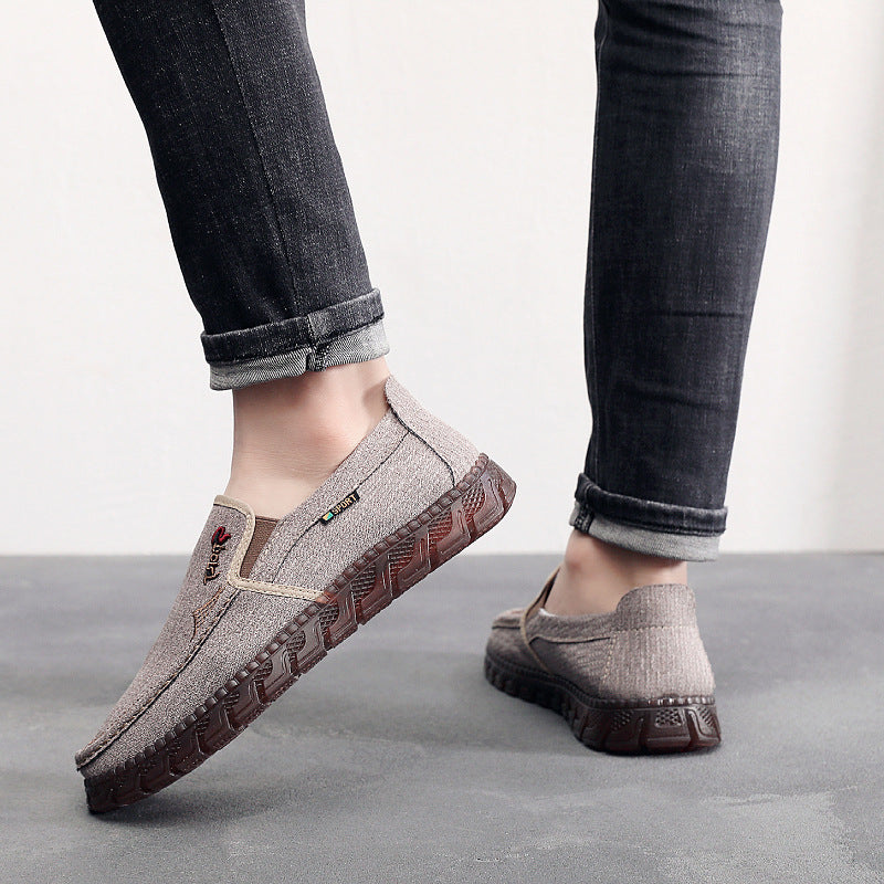 Damen bequeme Slip-On Schuhe aus atmungsaktivem Textilmaterial EB