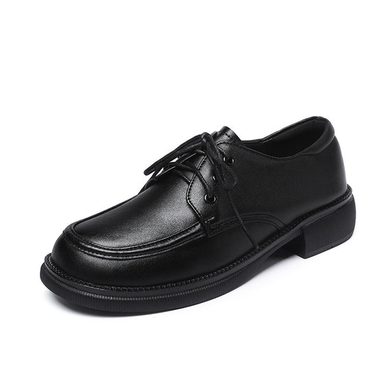 Damen Klassische Schnürschuhe aus hochwertigem Kunstleder mit rutschfester Sohle EB