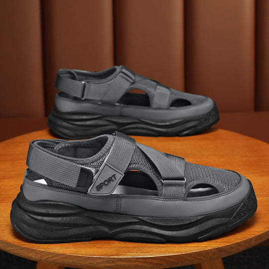 Damen Sportliche Sandalen mit stoßdämpfendem Sohlenprofil und atmungsaktiver Oberstruktur EB
