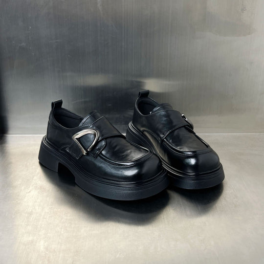 Damen Trendige Loafers mit modischer Schnalle EB