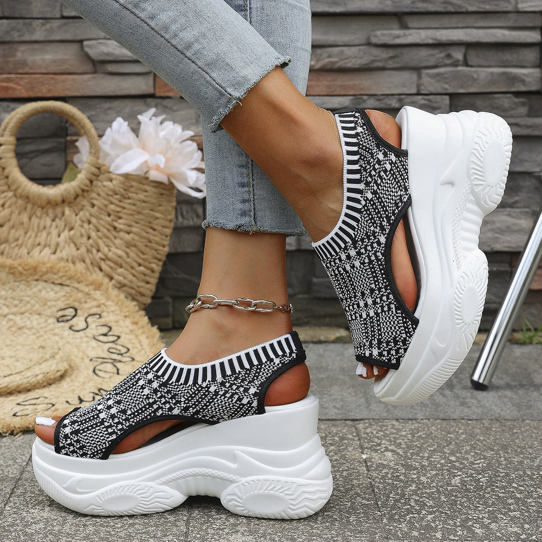 Damen Wedge-Sneaker mit schnittigem Design und atmungsaktivem Obermaterial EB