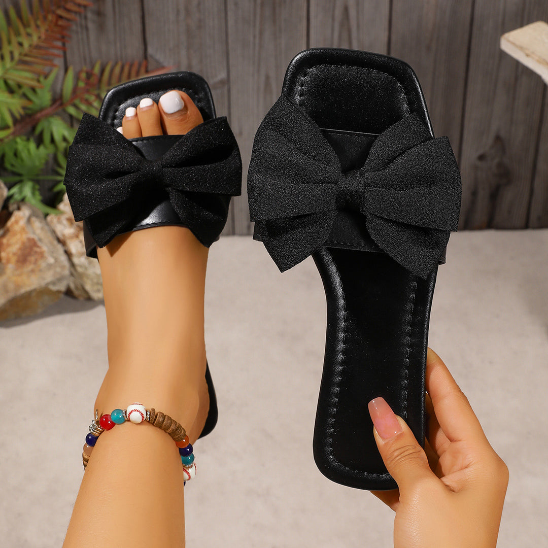 Damen Bogen-Sandalen mit dekorativem Schleifen-Detail EB