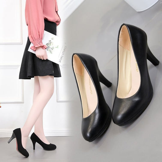 Damen elegante Pumps mit komfortablem Blockabsatz EB 1782226294