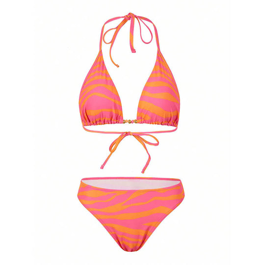 Damen Bikiniset mit transparentem Strandrock EB