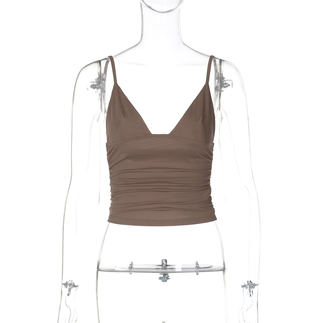 Damen Crop-Top mit asymmetrischem Schnitt und figurbetonter Silhouette EB