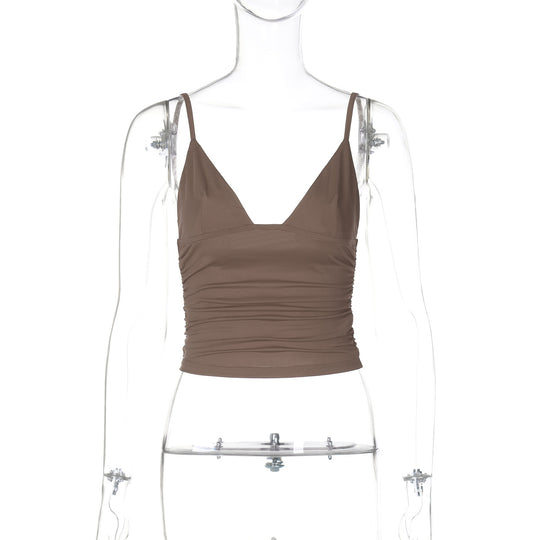 Damen Crop-Top mit asymmetrischem Schnitt und figurbetonter Silhouette EB