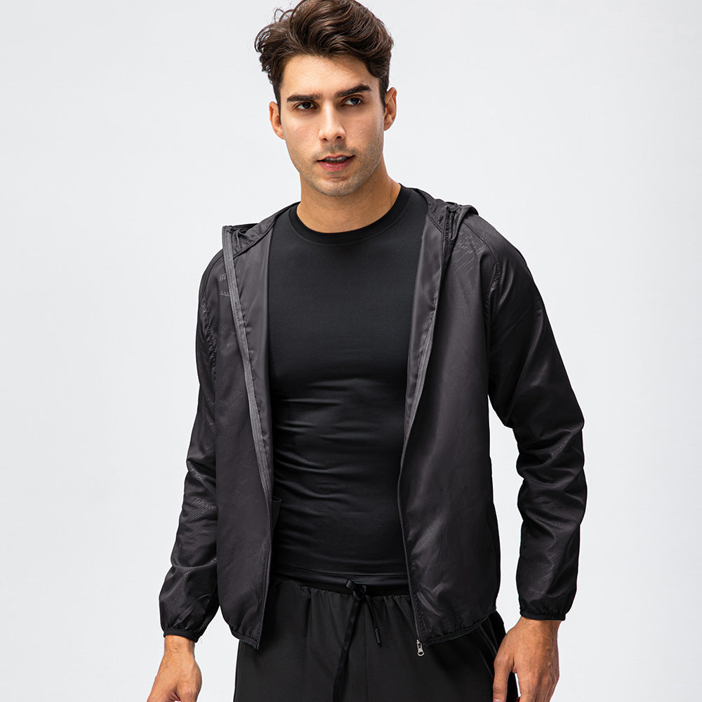 Herren leichte Laufjacke mit atmungsaktiven Eigenschaften und reflektierendem Design EB