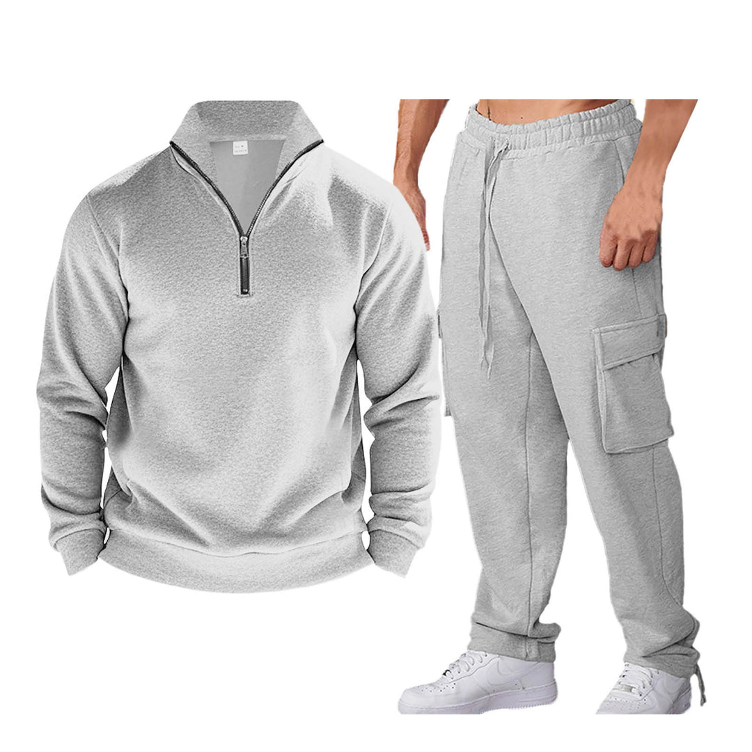 Herren Sportanzug mit praktischer Zip-Kragen und seitlichen Eingrifftaschen EB