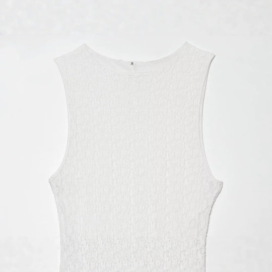Damen elegantes Langarmkleid mit asymmetrischem Saum und feinen Texturen EB