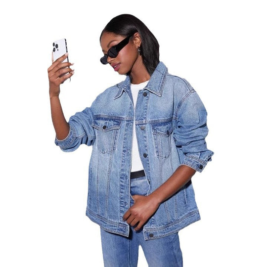 Damen Oversize Jeansjacke EB