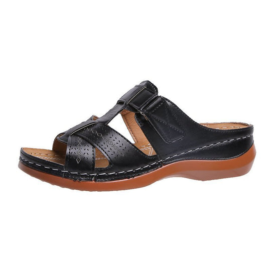 Damen ergonomische Freizeitsandalen mit verstellbarem Riemen und atmungsaktiver Obermaterialstruktur EB