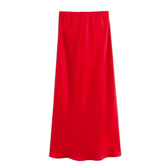 Damen langer Satinrock EB