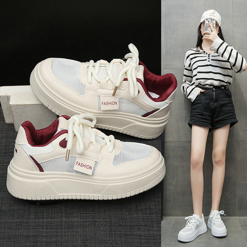 Damen Modische Sneakers mit dämpfender Sohle und atmungsaktiver Mesh-Oberfläche EB