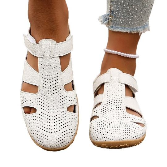 Damen Atmungsaktive Riemensandalen mit verstellbarem Klettverschluss EB