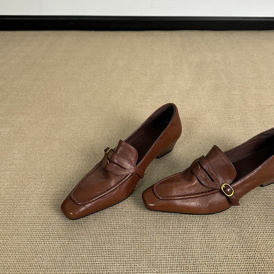 Damen elegante Ballerinas mit modischem Riemchen und hochwertiger Lederverarbeitung EB