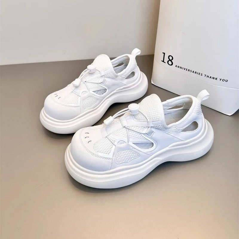 Damen Sportliche Sneakers mit atmungsaktiver Mesh-Oberfläche EB