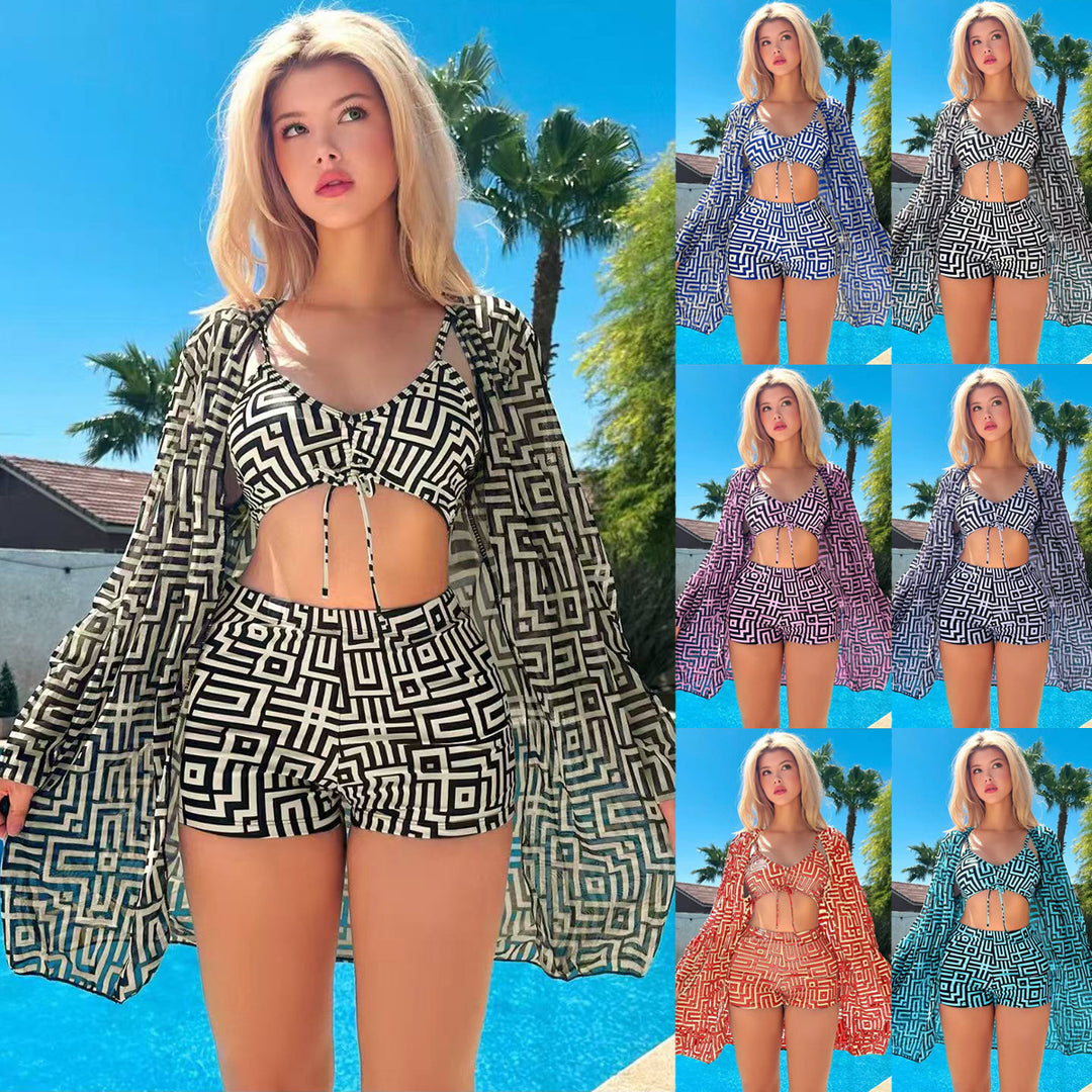 Damen Bikiniset mit leichtem Überwurf EB