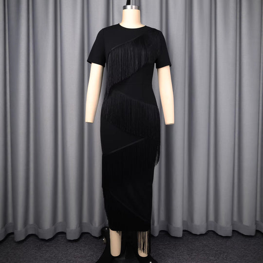 Damen Kleid mit Fransen-Detail EB