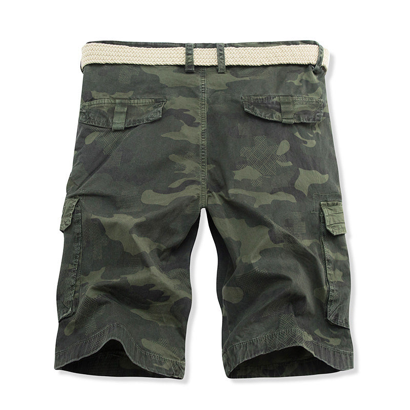Herren Cargo-Shorts mit mehreren praktischen Taschen und verstellbarem Kordelzug EB