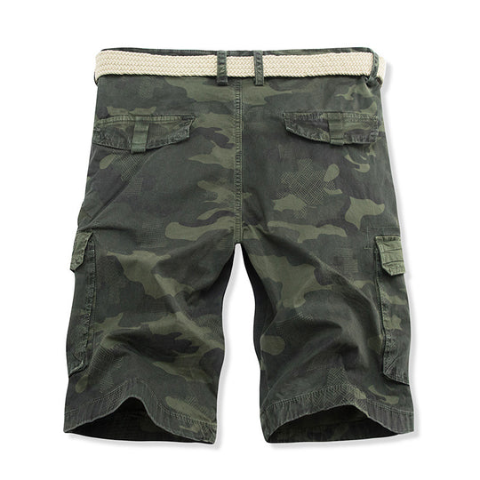 Herren Cargo-Shorts mit mehreren praktischen Taschen und verstellbarem Kordelzug EB