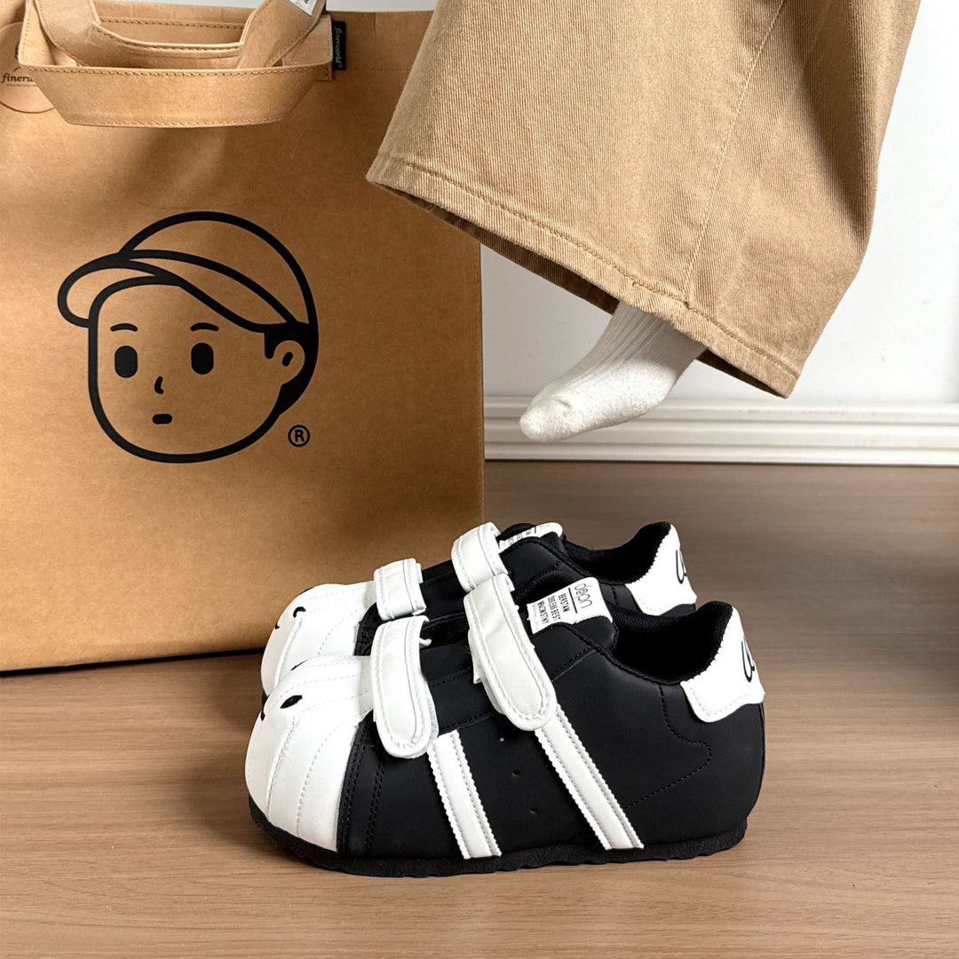 Damen Bequeme Sneaker mit Klettverschluss und sportlichem Design EB