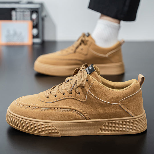 Damen entspannte Lifestyle-Sneaker mit samtigem Obermaterial und rutschfester Sohle EB