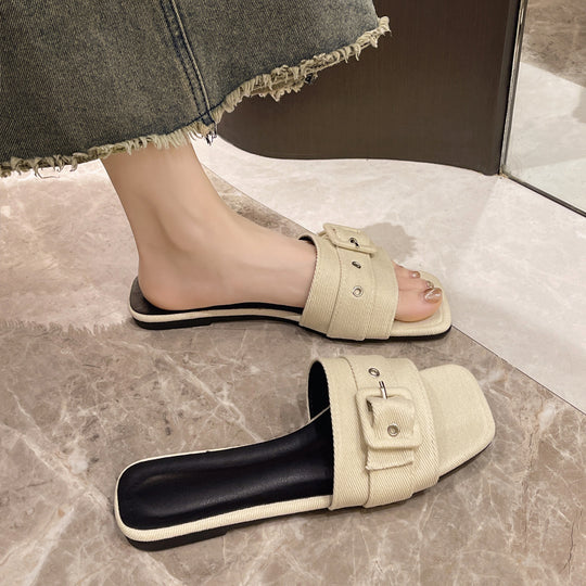 Damen Modische Riemensandalen mit Schnallenverschluss EB