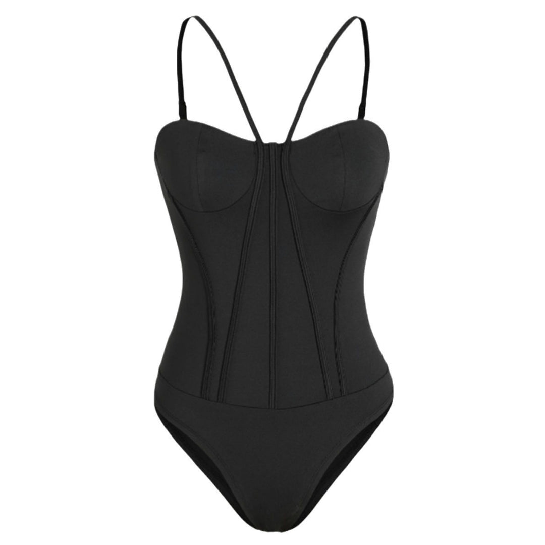 Damen Stilvolles Badeanzug mit figurformendem Schnitt EB