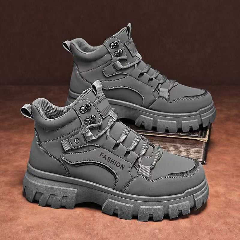 Damen Trendige und robuste High-Top Sneakers mit verstärkter Sohle EB