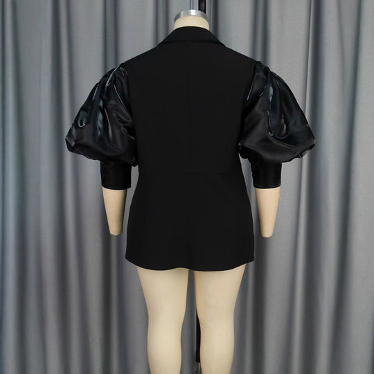 Damen Blazer mit voluminösen Puffärmeln EB