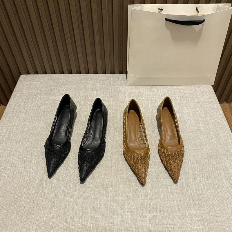 Damen Slingback Pumps mit transparentem Netzdesign EB